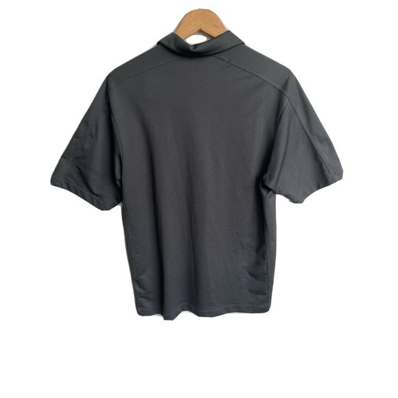 Nike Golf Dri-FIT Gray Polo with US AmeriBank Embroidered Left Chest Size Medium - Picture 2 of 10